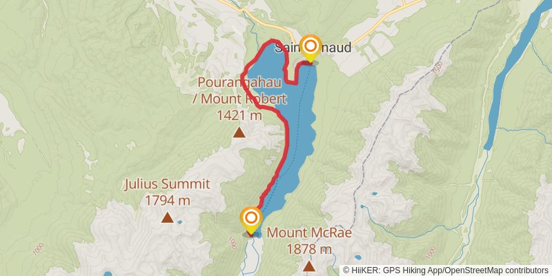 Lake Rotoiti Circuit stage 2 Map