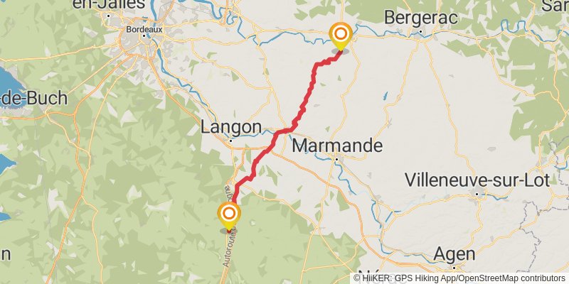 Via Lemovicensis stage 7 Map