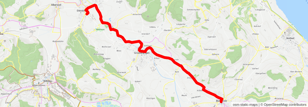 Luzerner Kapellenweg stage 2 Map