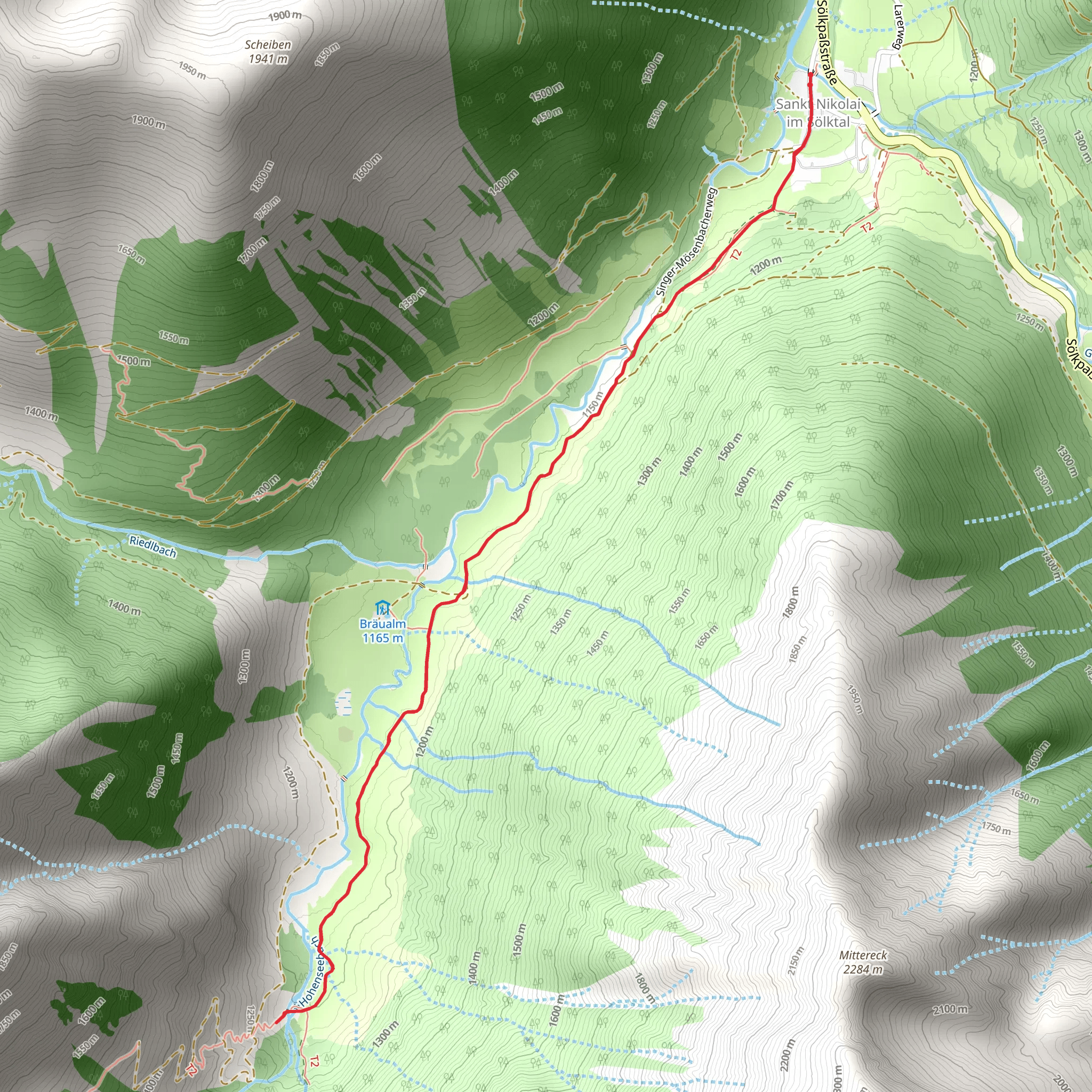 Dürrmoos Waterfall mobile static map