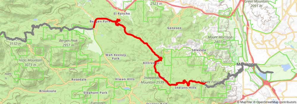 American Discovery Trail South Route stage 238 Map