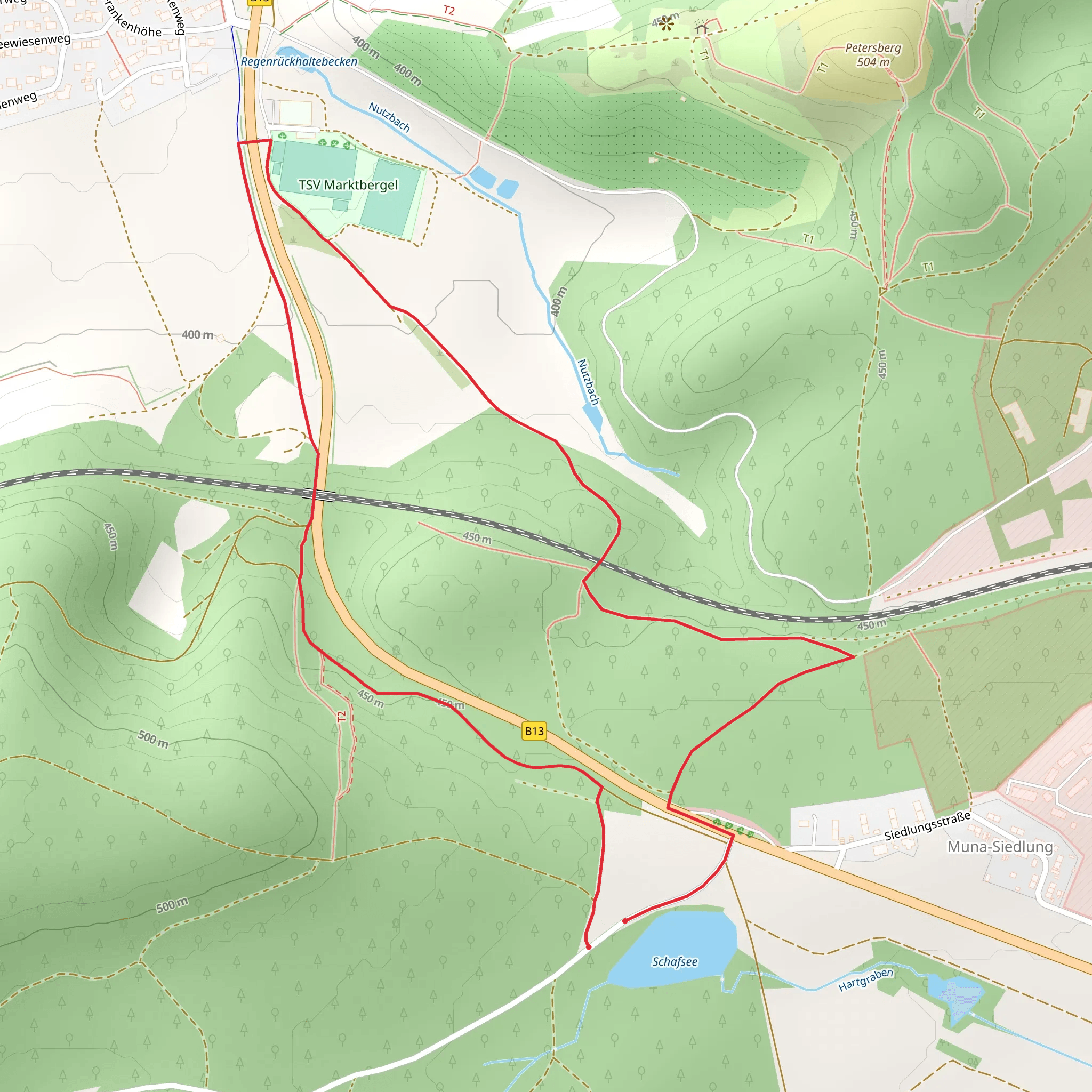 Roter Flieger Loop mobile static map