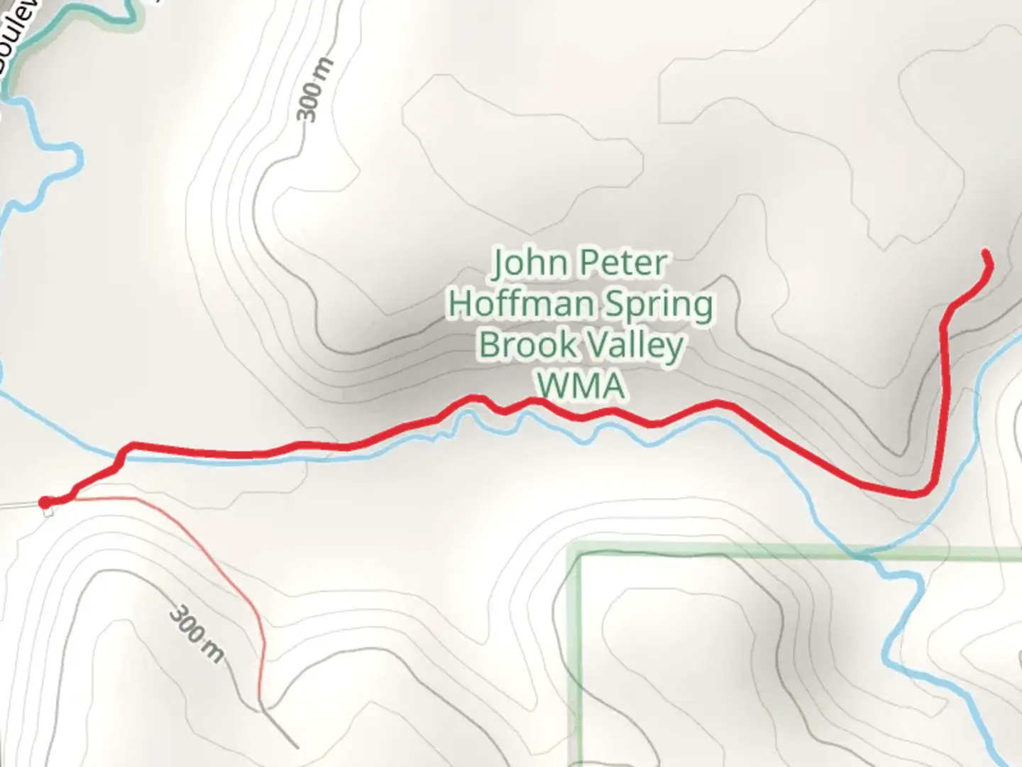 An image depicting the trail County 6 Boulevard Eastern Walk and its surrounding area.