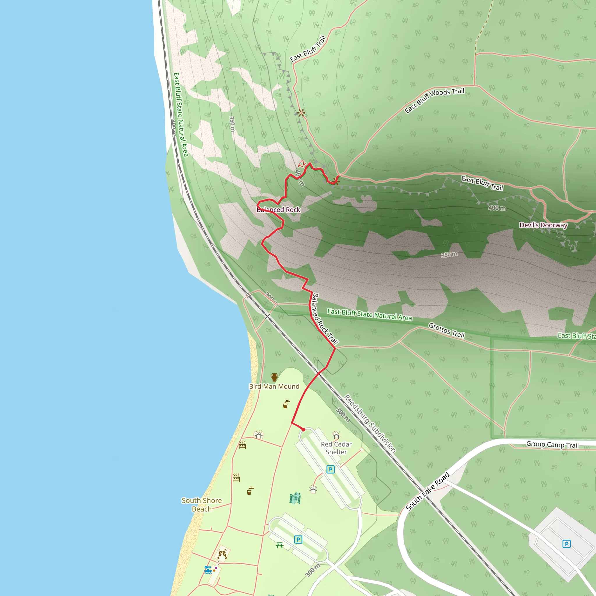 Balanced Rock Trail mobile static map