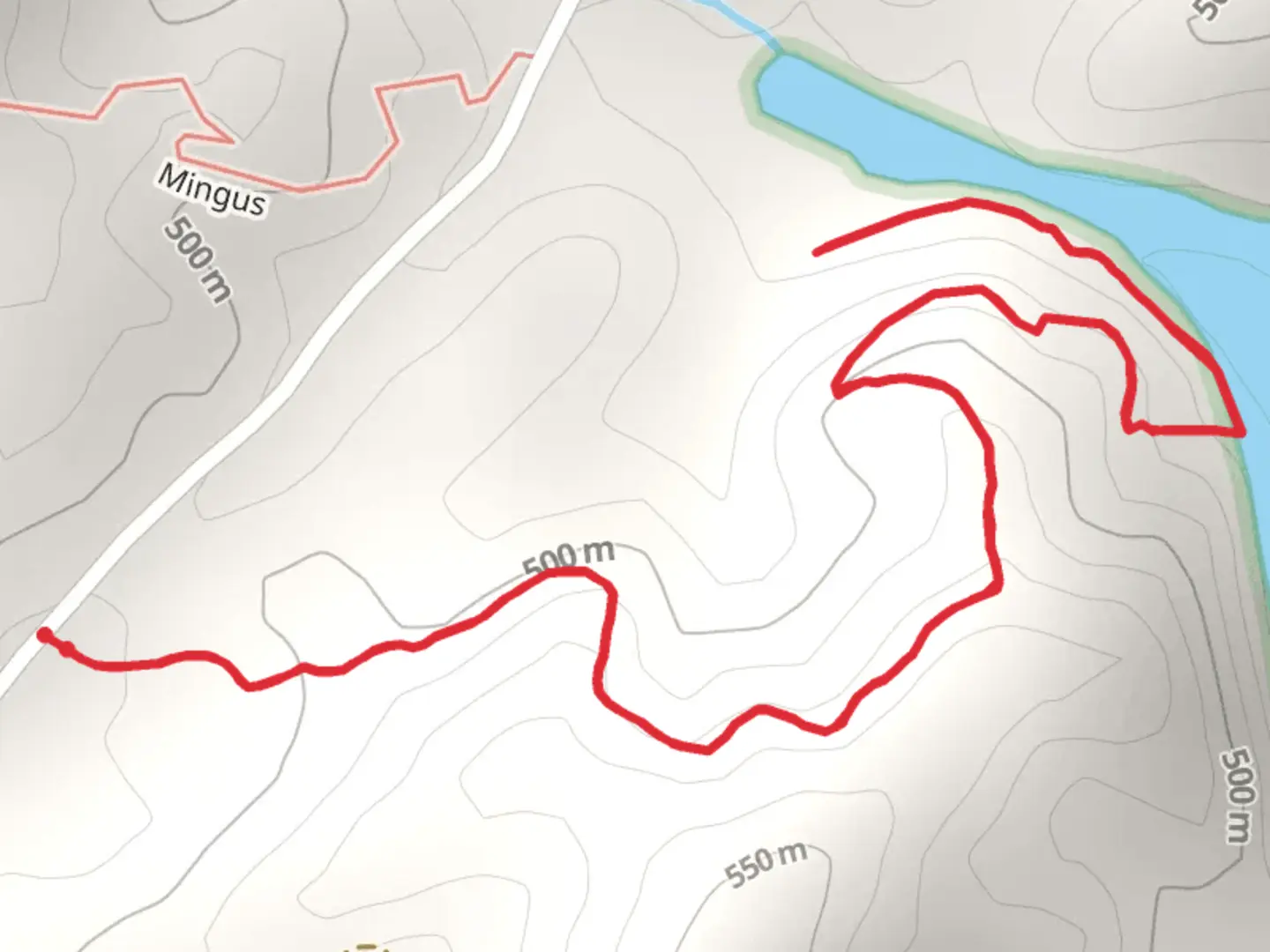 An image depicting the trail Ramsey Bluff Trail and its surrounding area.