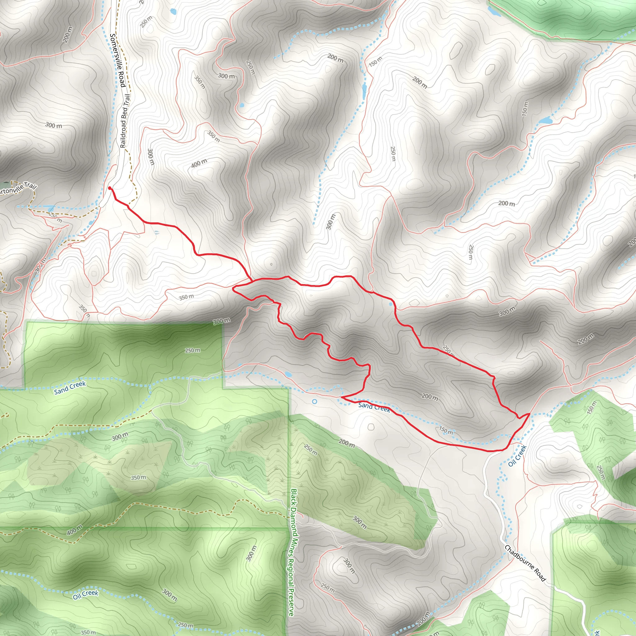 Corcoran Mine and Stewartville Loop Trail mobile static map
