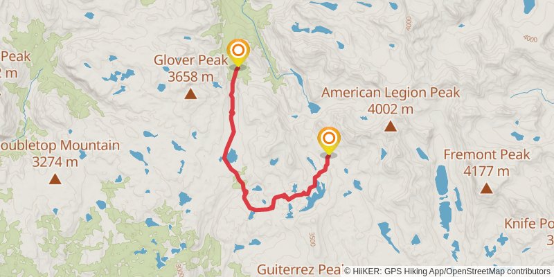 Wind River Highline Traverse alt 3 Map