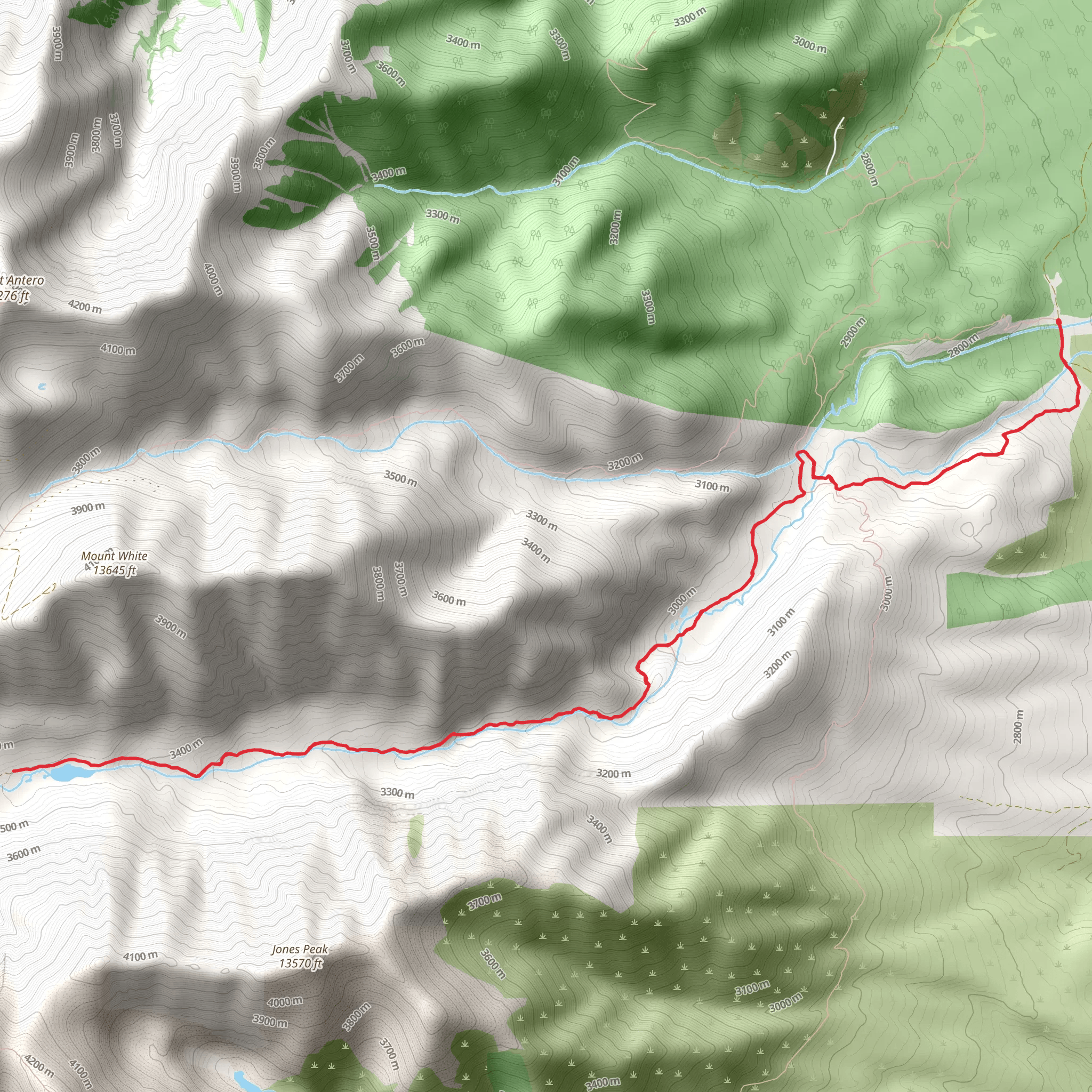 Browns Creek Trail mobile static map