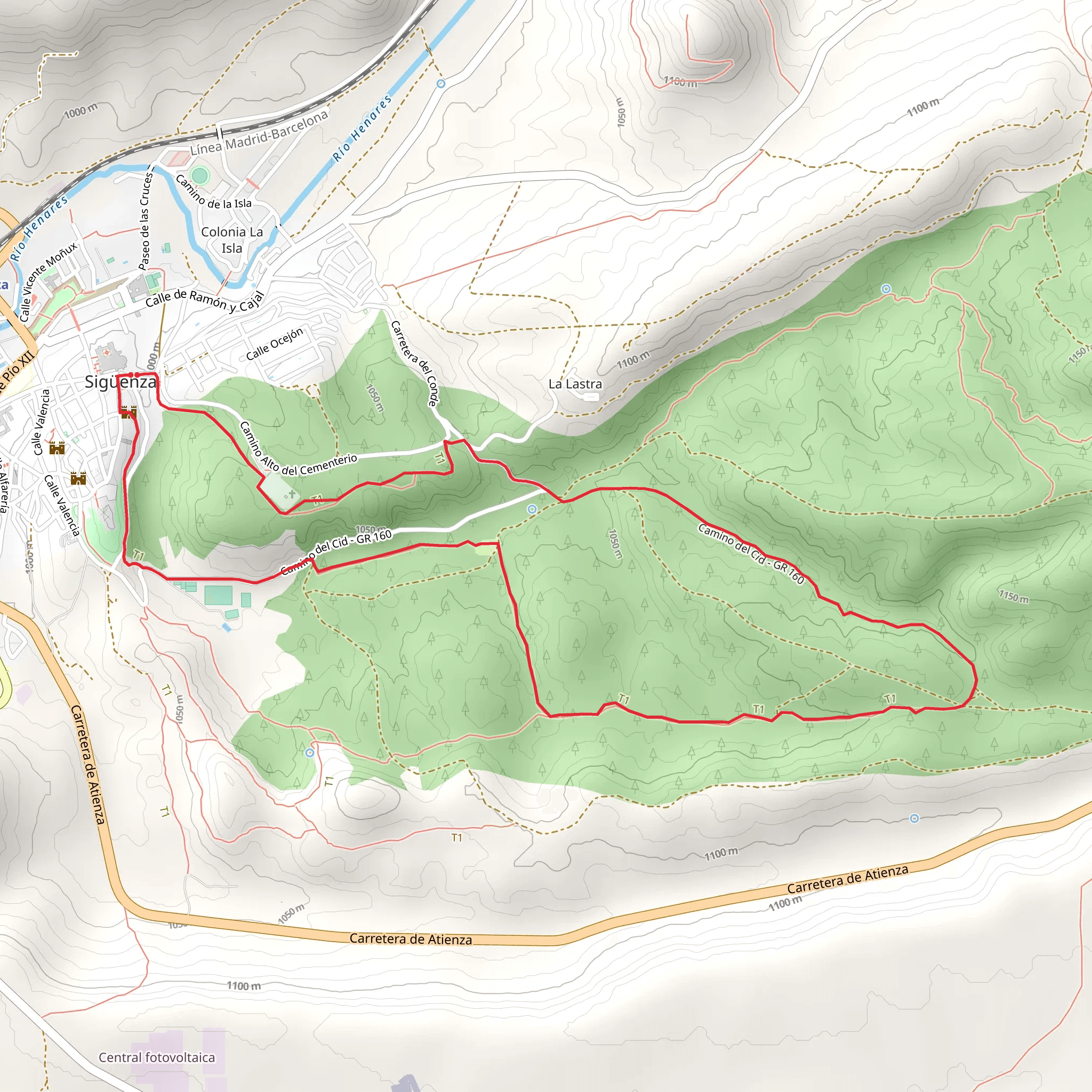 Peña de Los Angeles Route PR GU 13 mobile static map