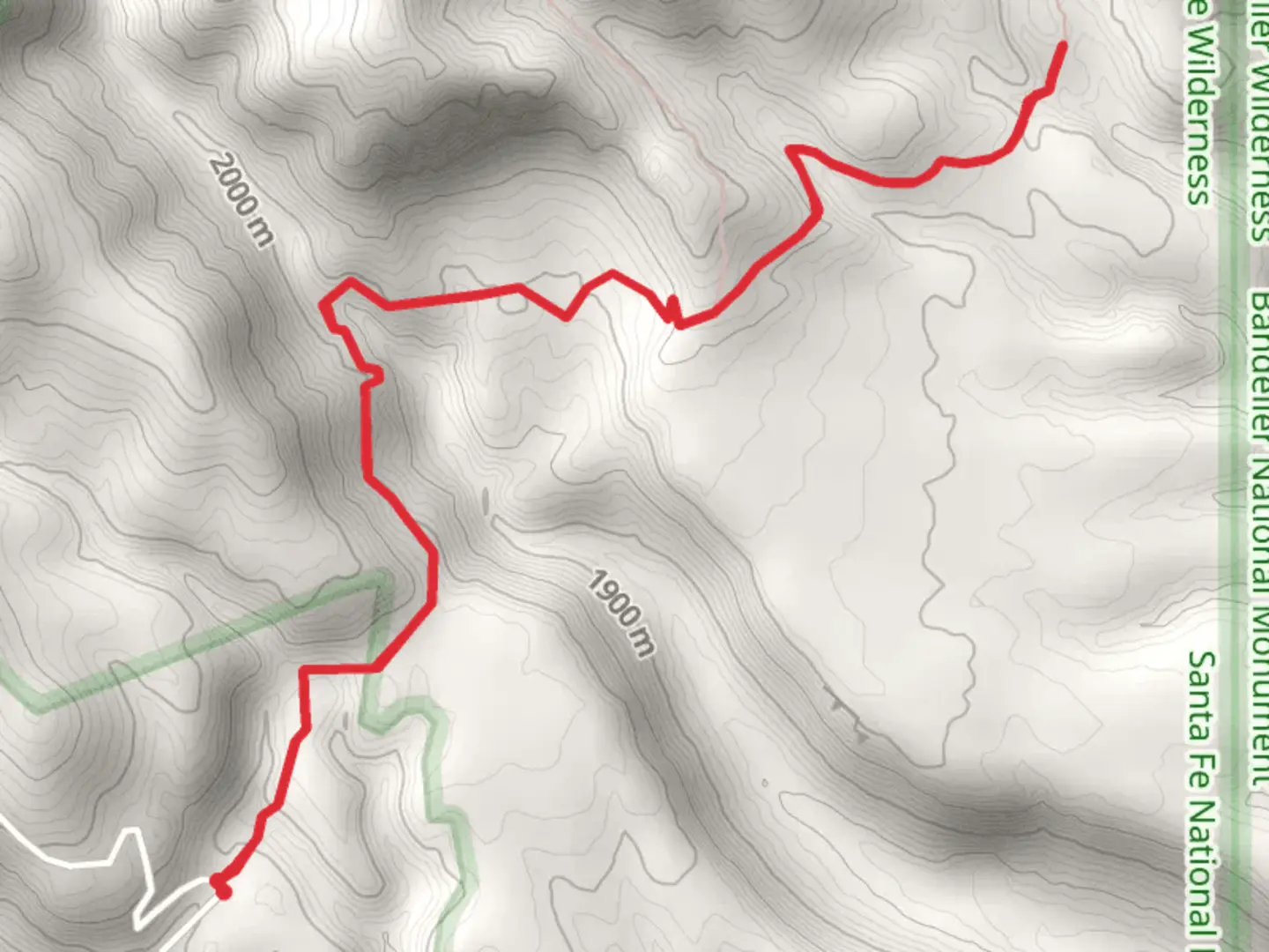 An image depicting the trail Turkey Spring and St Peter's Dome Trail and its surrounding area.