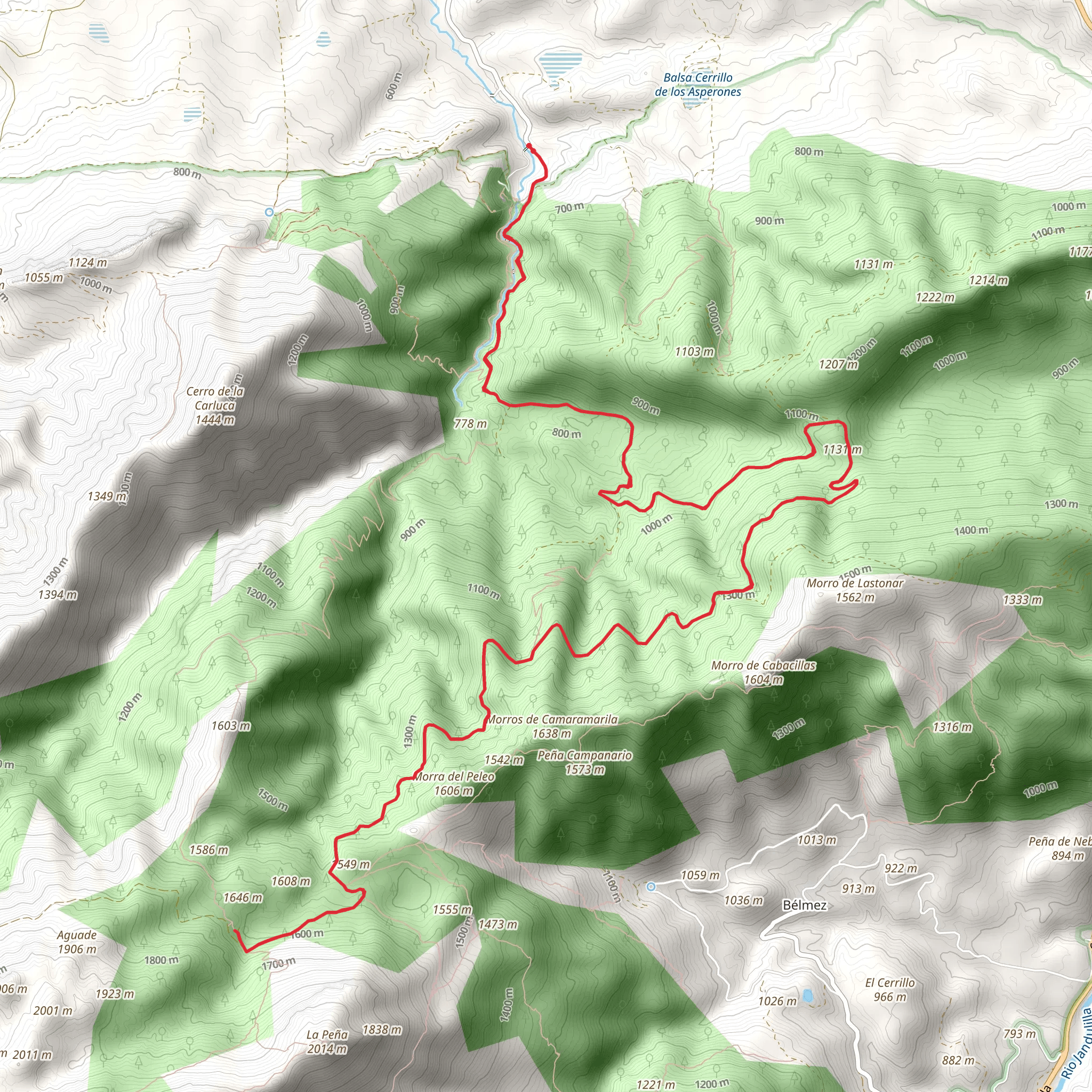 Caño del Aguadero PR A 350 mobile static map
