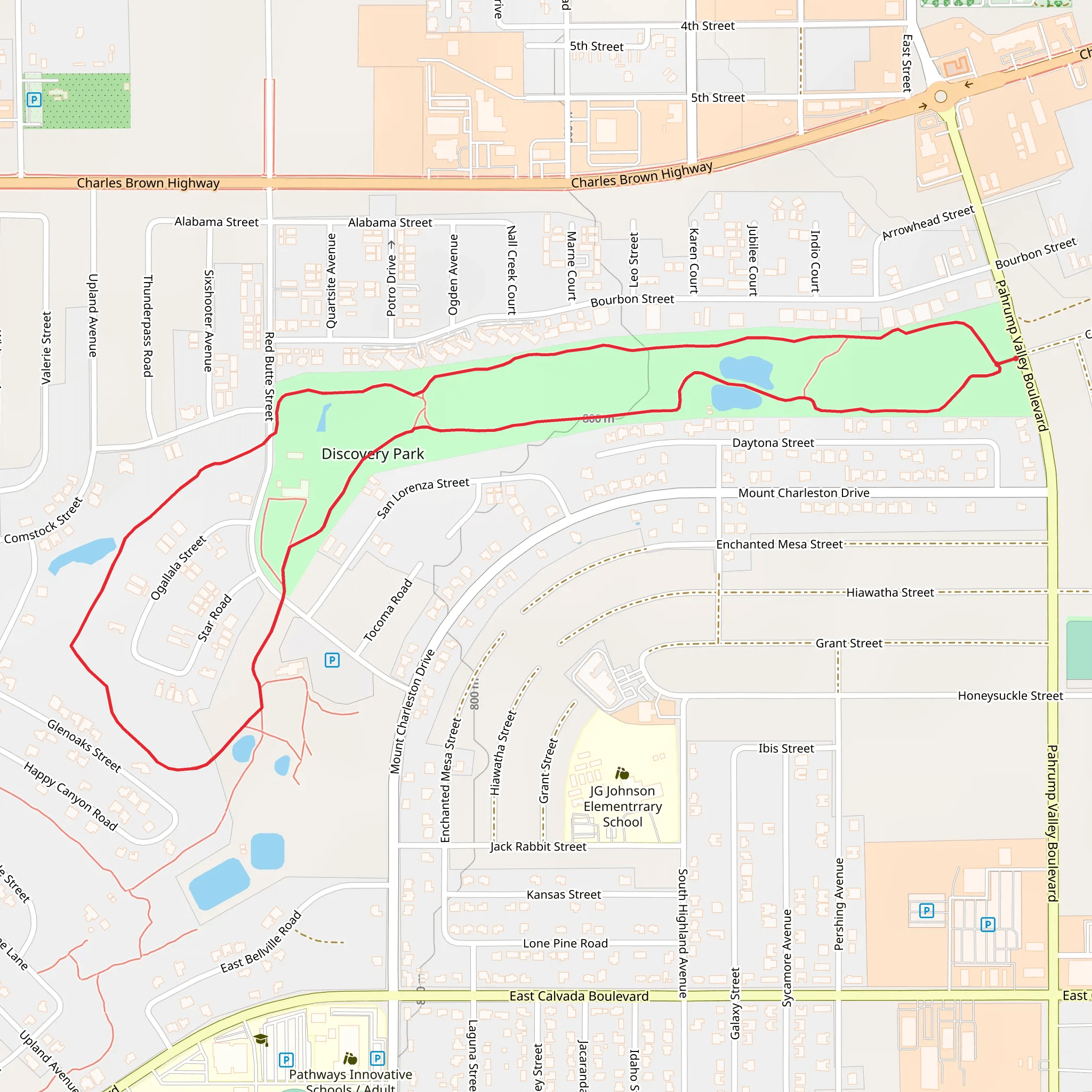 Discovery Park Loop mobile static map