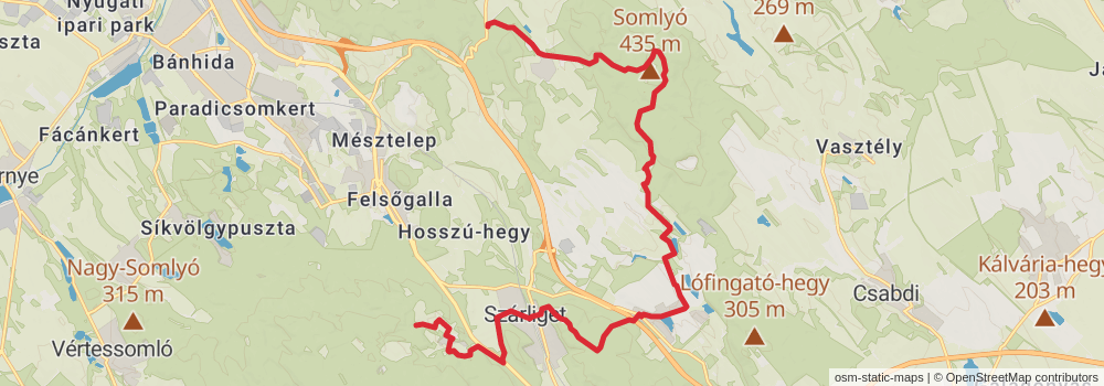 National Blue Trail - OKT stage 25 Map