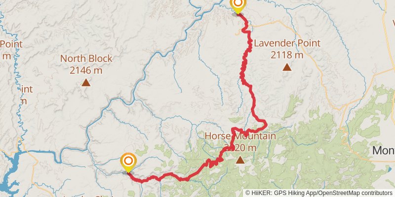 Hayduke Trail alt 5 Map