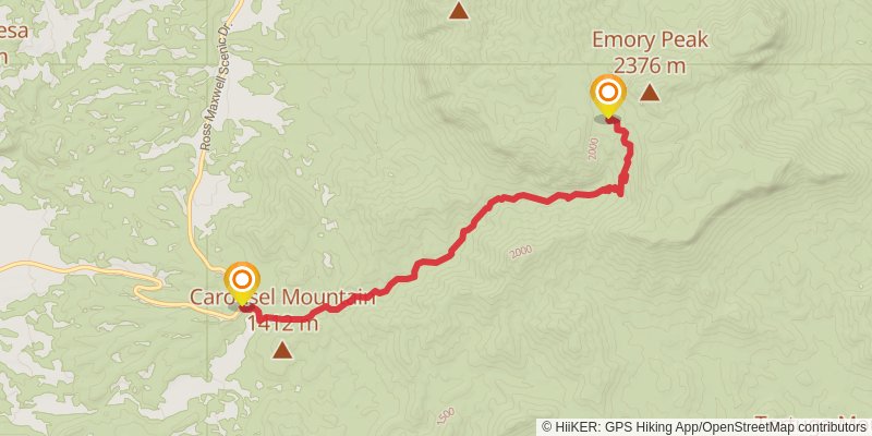 Blue Creek Trail stage 2 Map