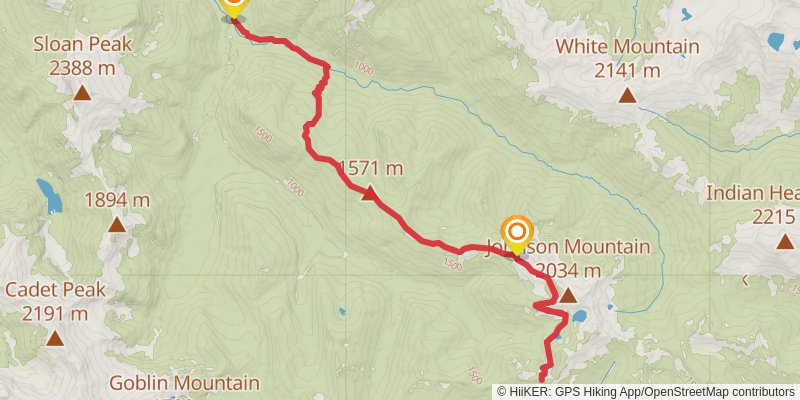 Pilot Ridge Trail stage 3 Map