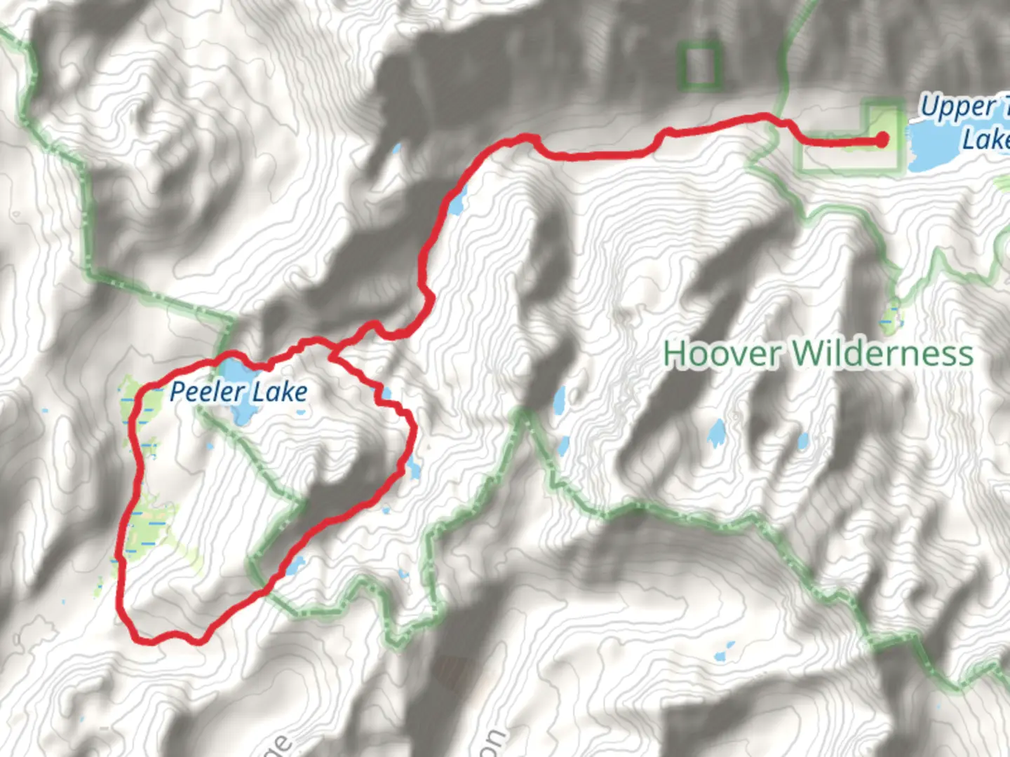 An image depicting the trail Barney Lake, Snow Lake and Peeler Lake via Robinson Creek Trail and its surrounding area.