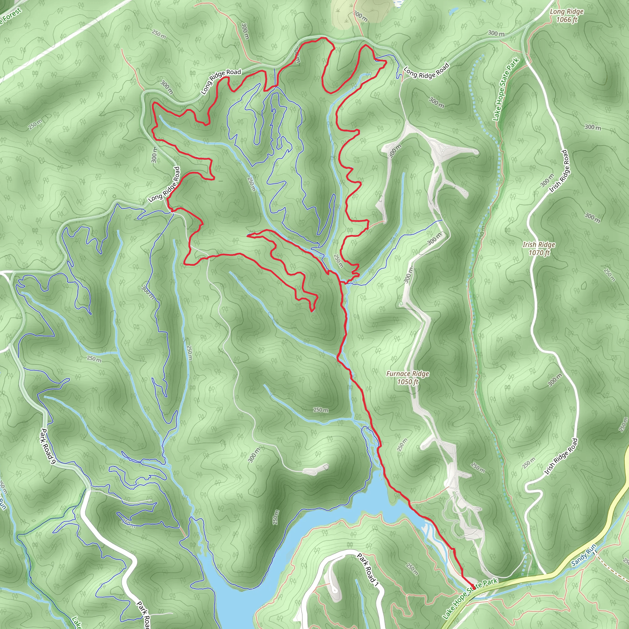 Habron Trail, Copperhead Trail and Bobcat Trail Loop mobile static map