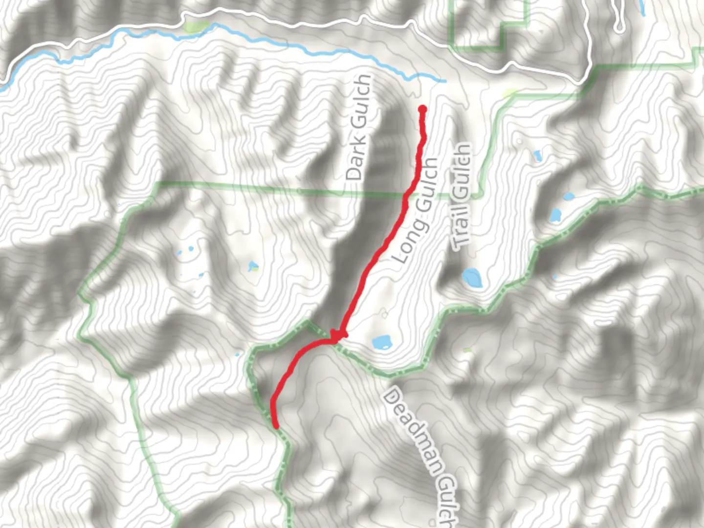 An image depicting the trail Deadman Peak Trail and its surrounding area.