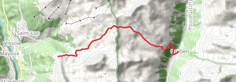 Chamonix to Zermatt - Haute Route stage 11 Map