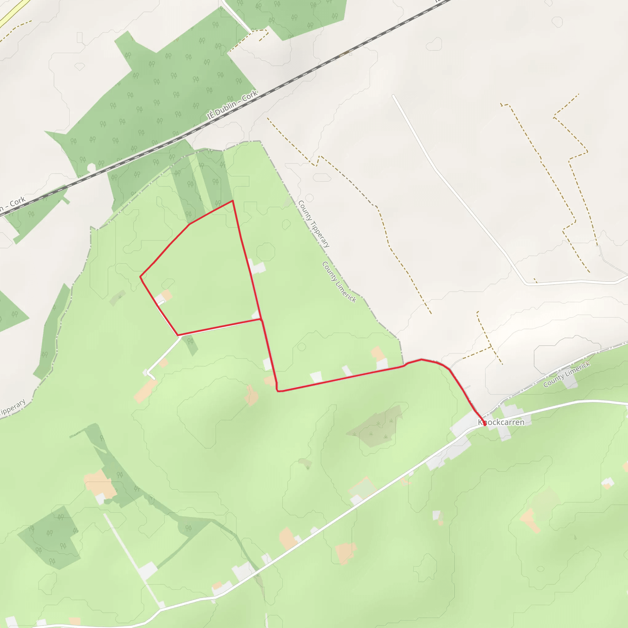 Knockcarron - Lakelly Loop mobile static map