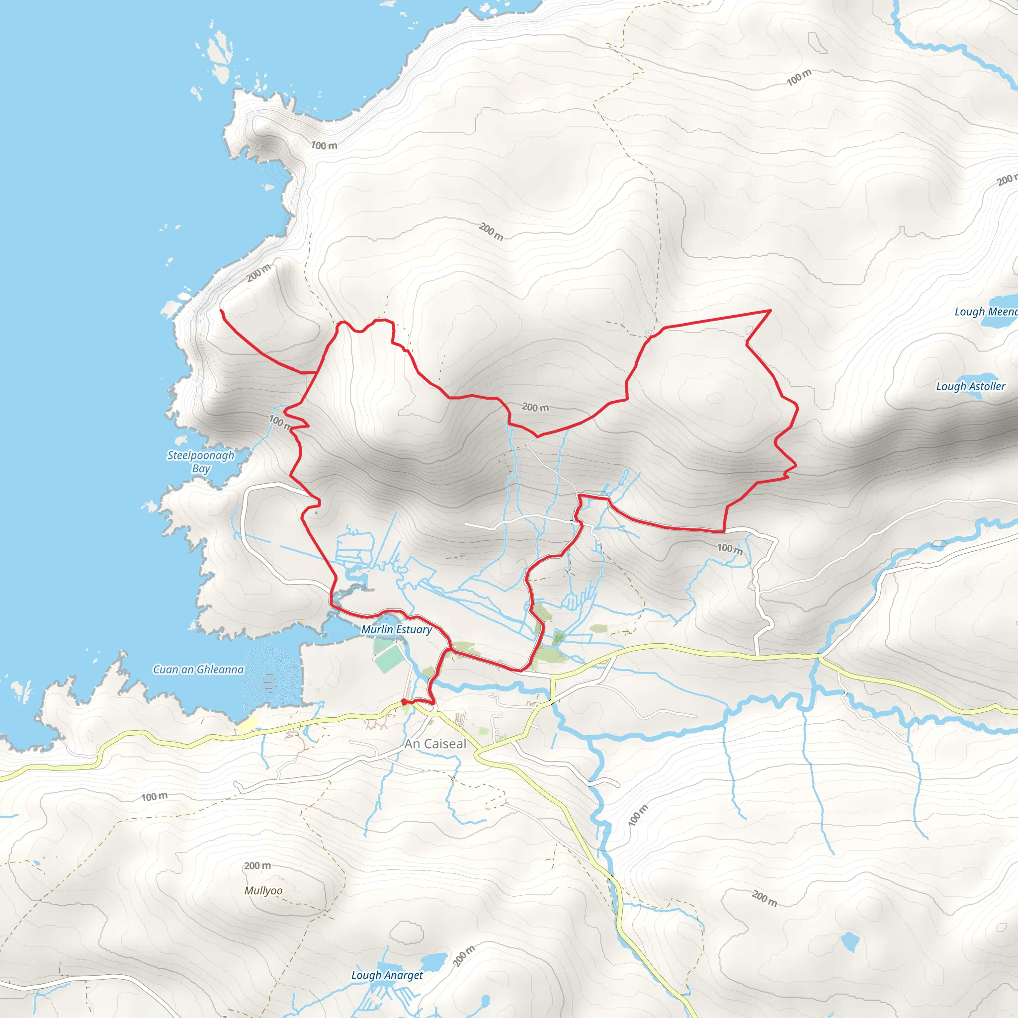 Glencolmcille Drum Circular Route mobile static map
