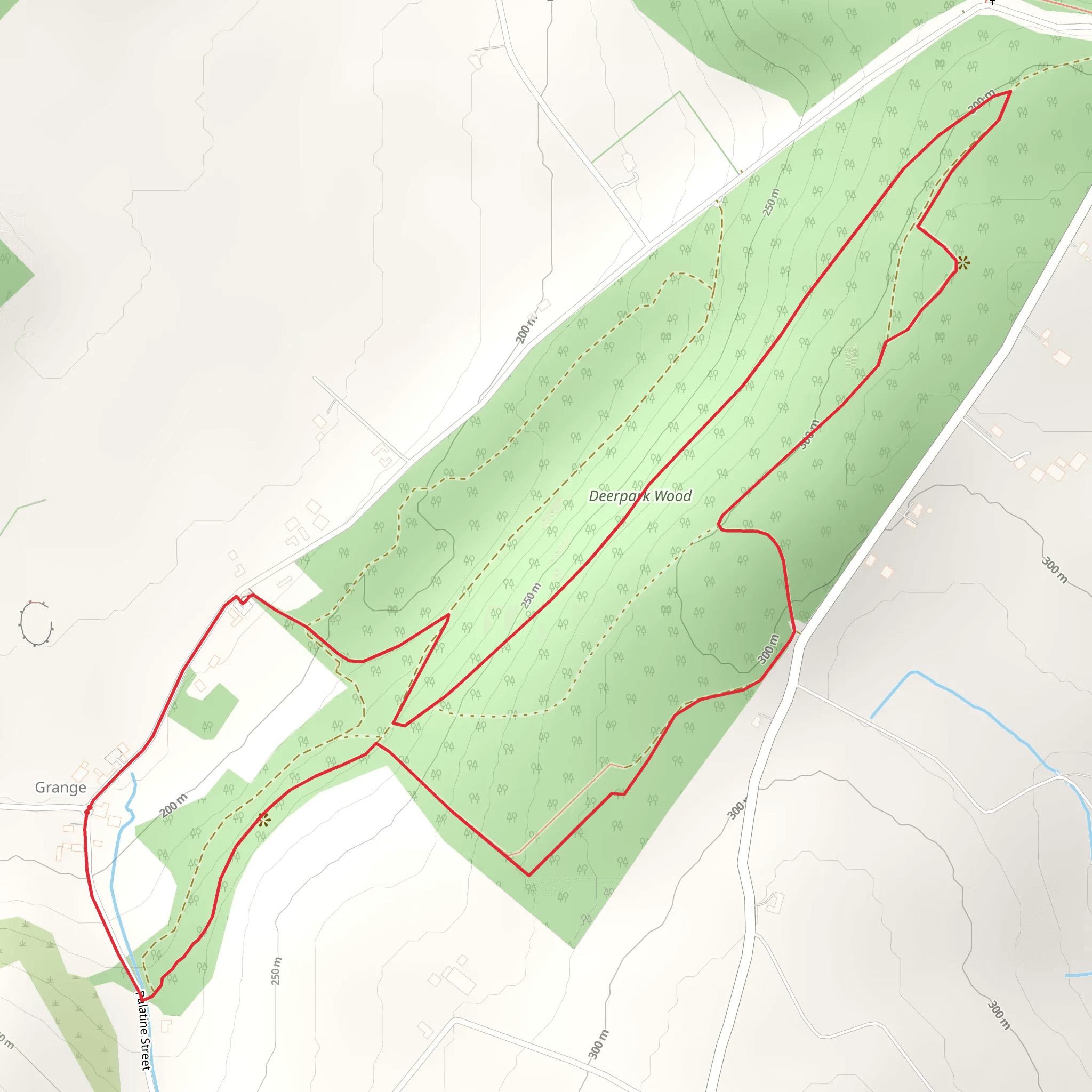 Grange - Crag Loop mobile static map