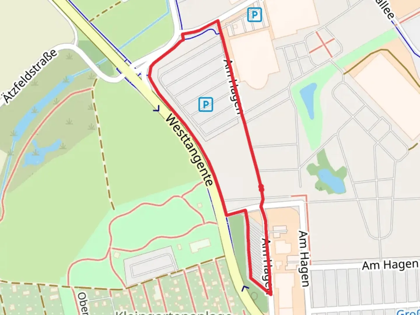 An image depicting the trail Am Hagen and Donau Panoramaweg Loop and its surrounding area.