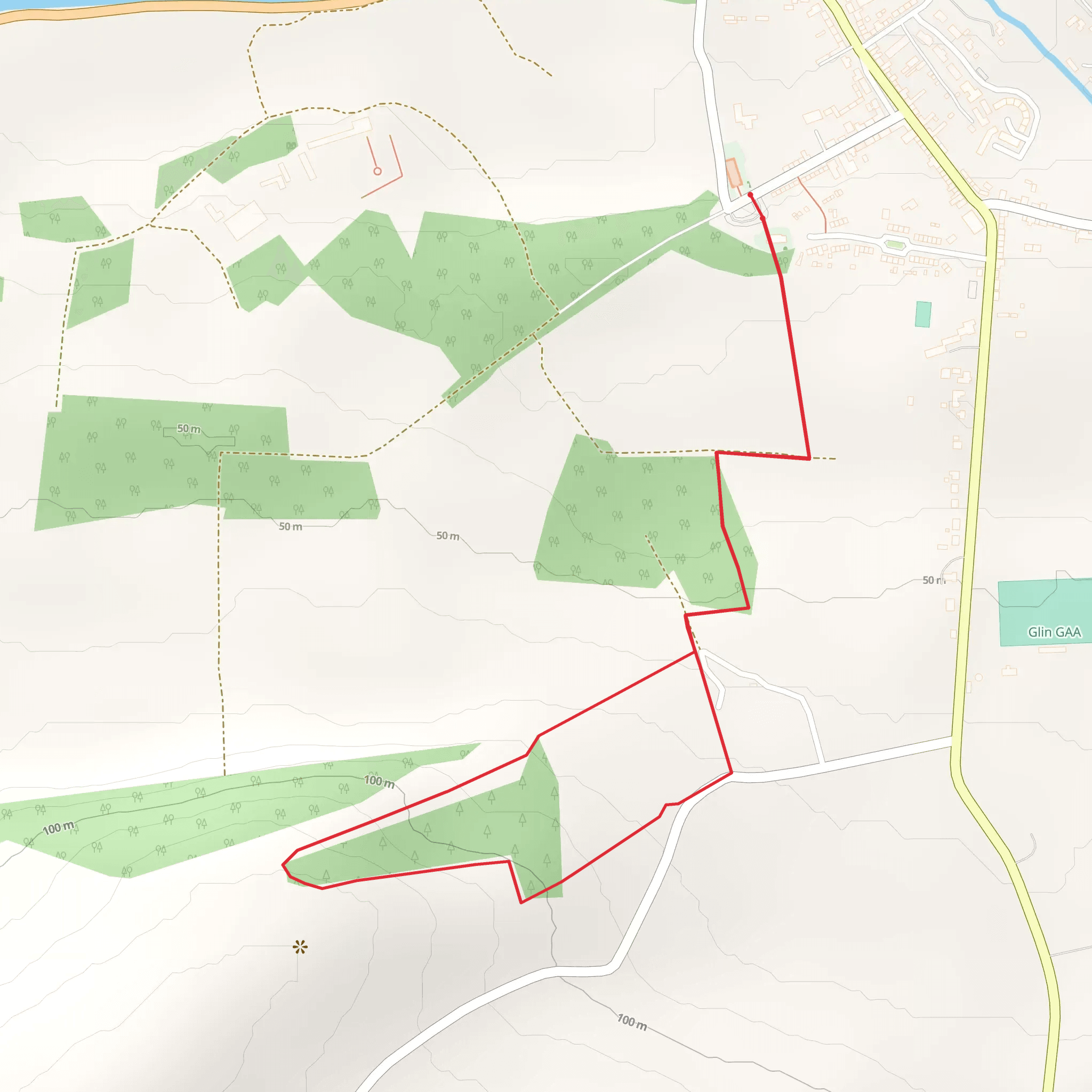 Glin Heritage Trails - Knight's Walk mobile static map