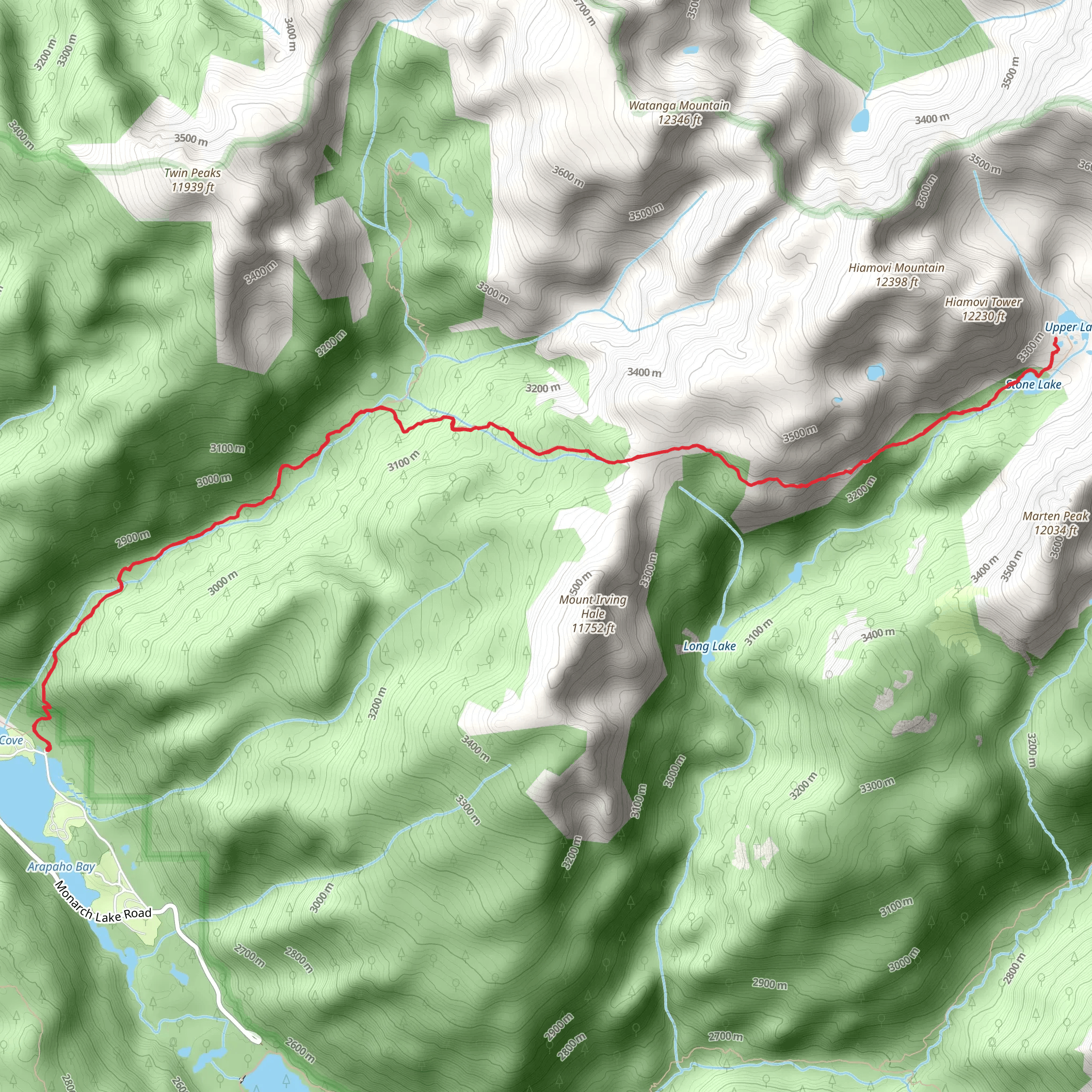 Roaring Fork Trail mobile static map