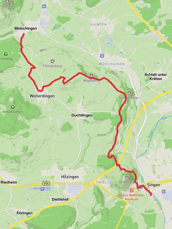 Singen to Welschingen Walk