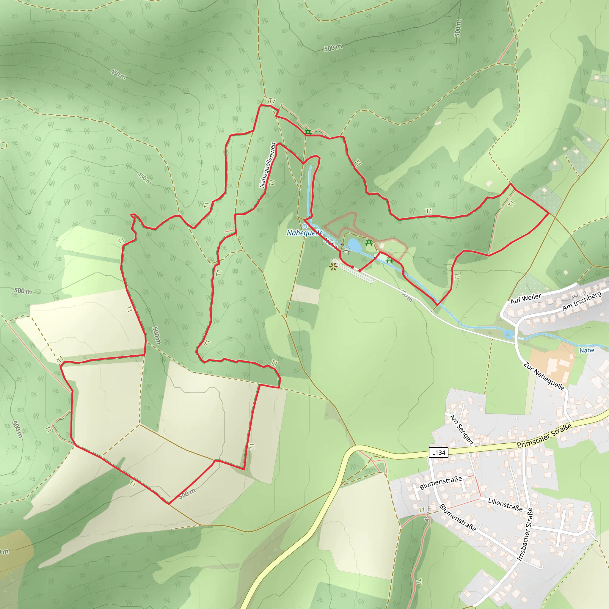 Fernrohrhalterung and Sengert Loop mobile static map