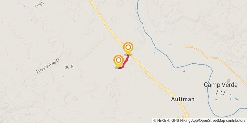 Camp Verde Trail stage 2 Map