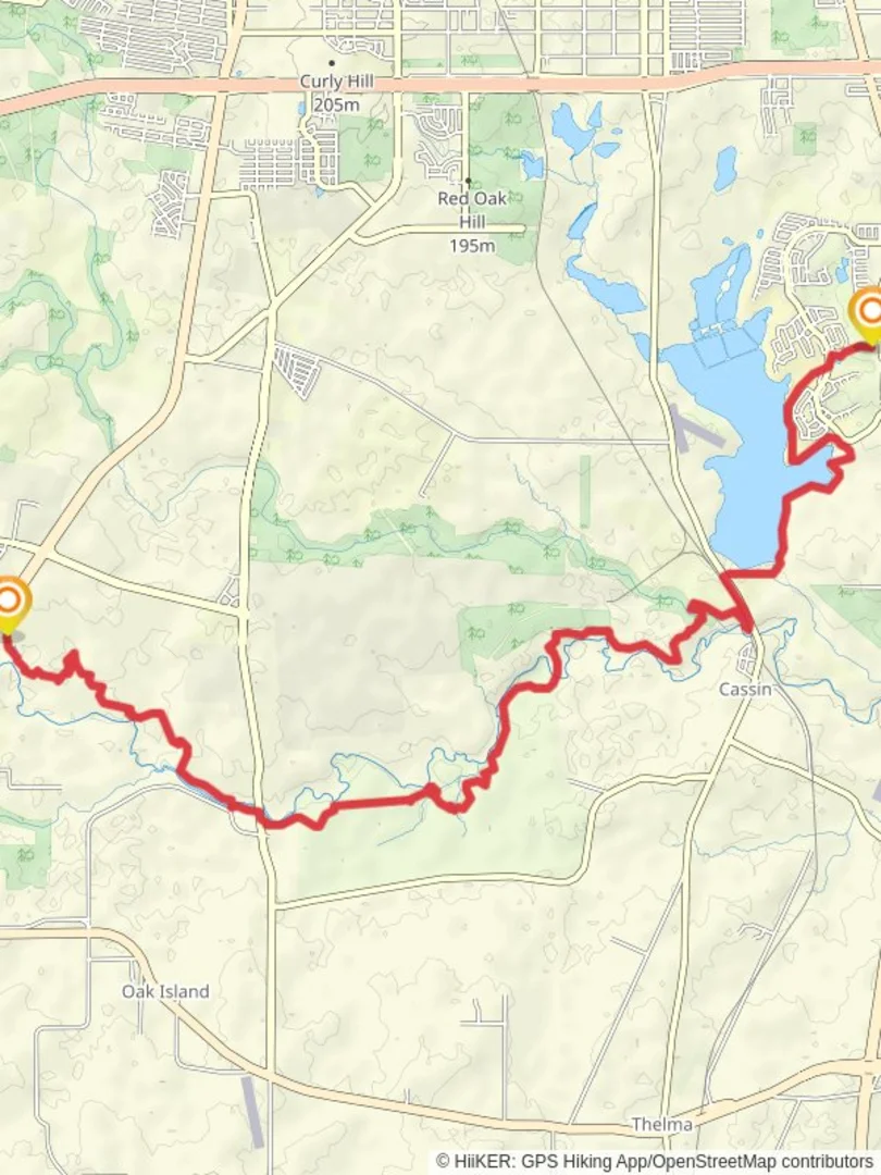 Medina River Greenway Trail Point to Point Bexar County Texas