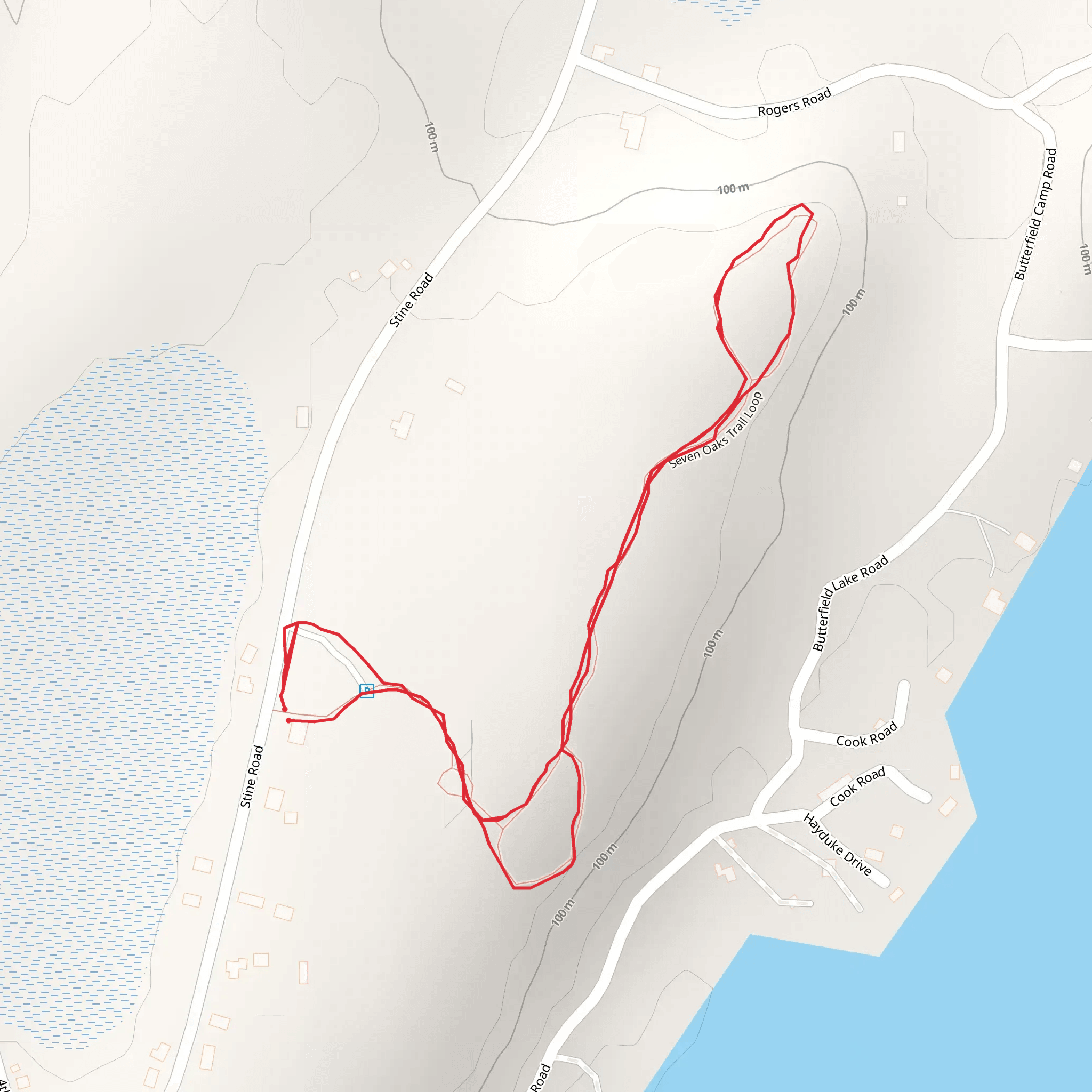 Stine Road Loop mobile static map
