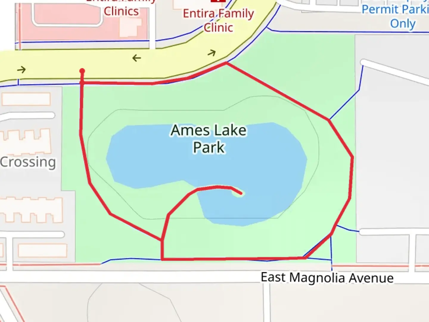 An image depicting the trail Phalen Boulevard Loop and its surrounding area.