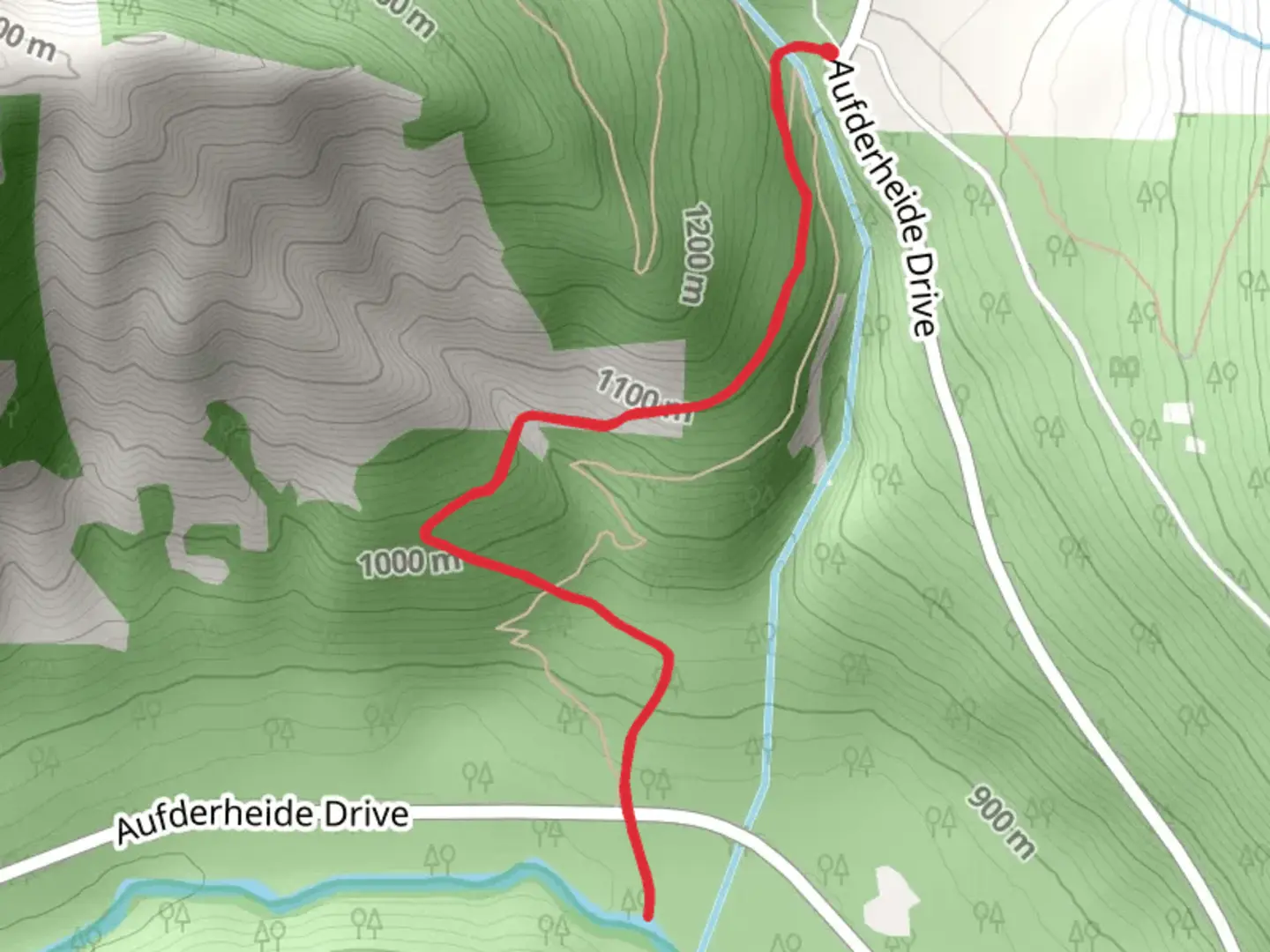 An image depicting the trail Box Canyon Trail and its surrounding area.