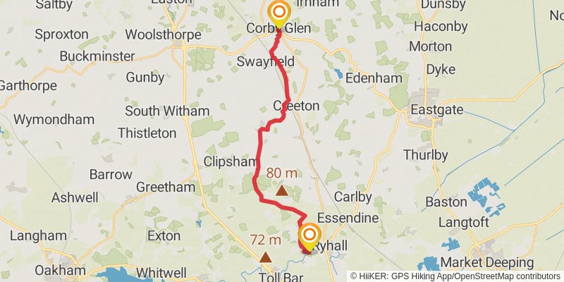 Danelaw Way stage 4 Map