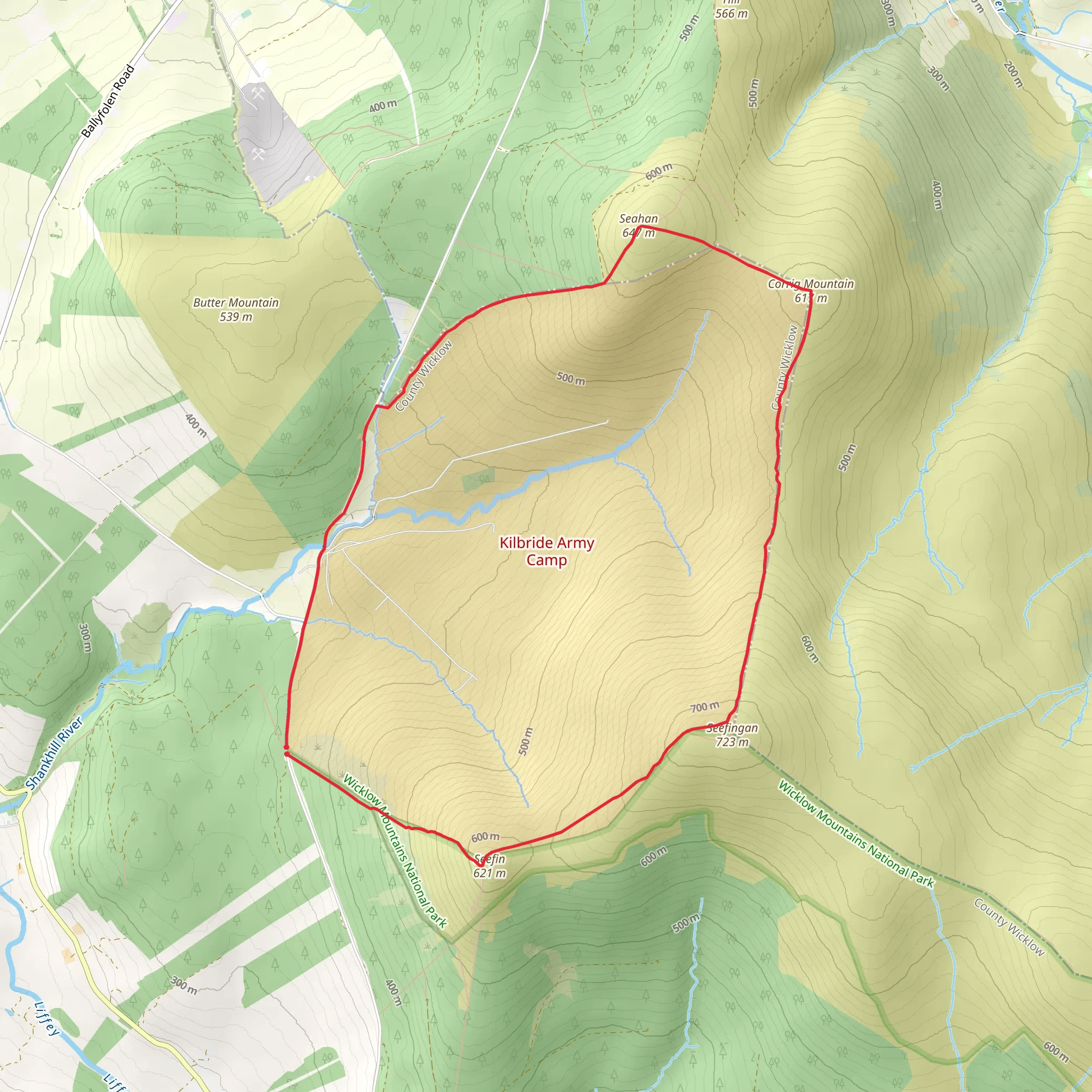 Seefinn - Seefingan - Corrig - Seechon mobile static map