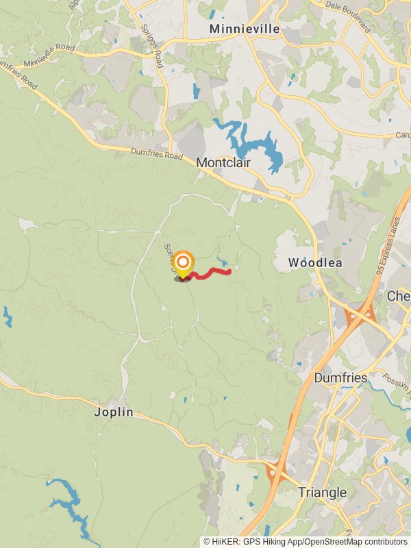 Camp Four Lake and Quantico Cascades Trail mobile static map