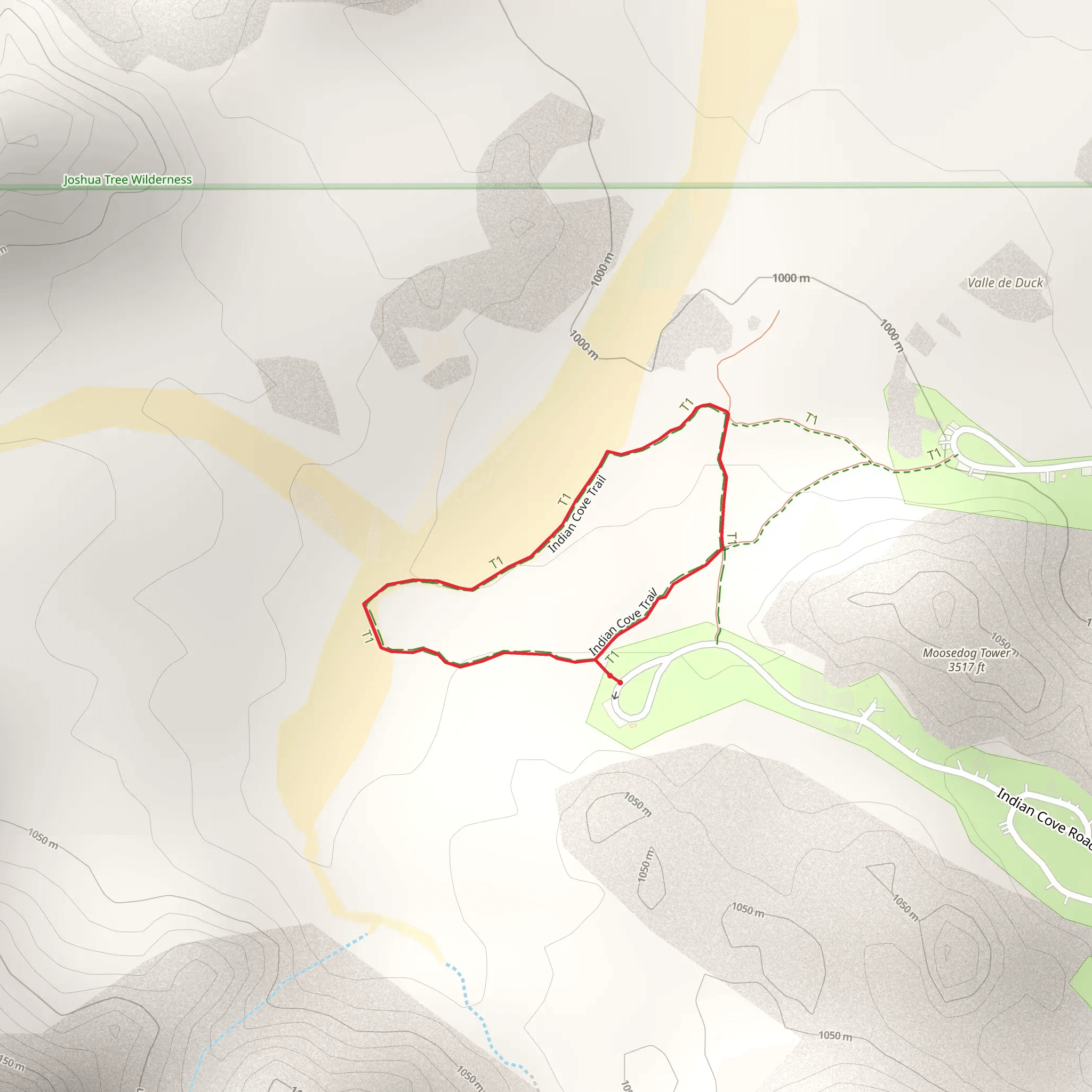 Indian Cove Nature Trail mobile static map