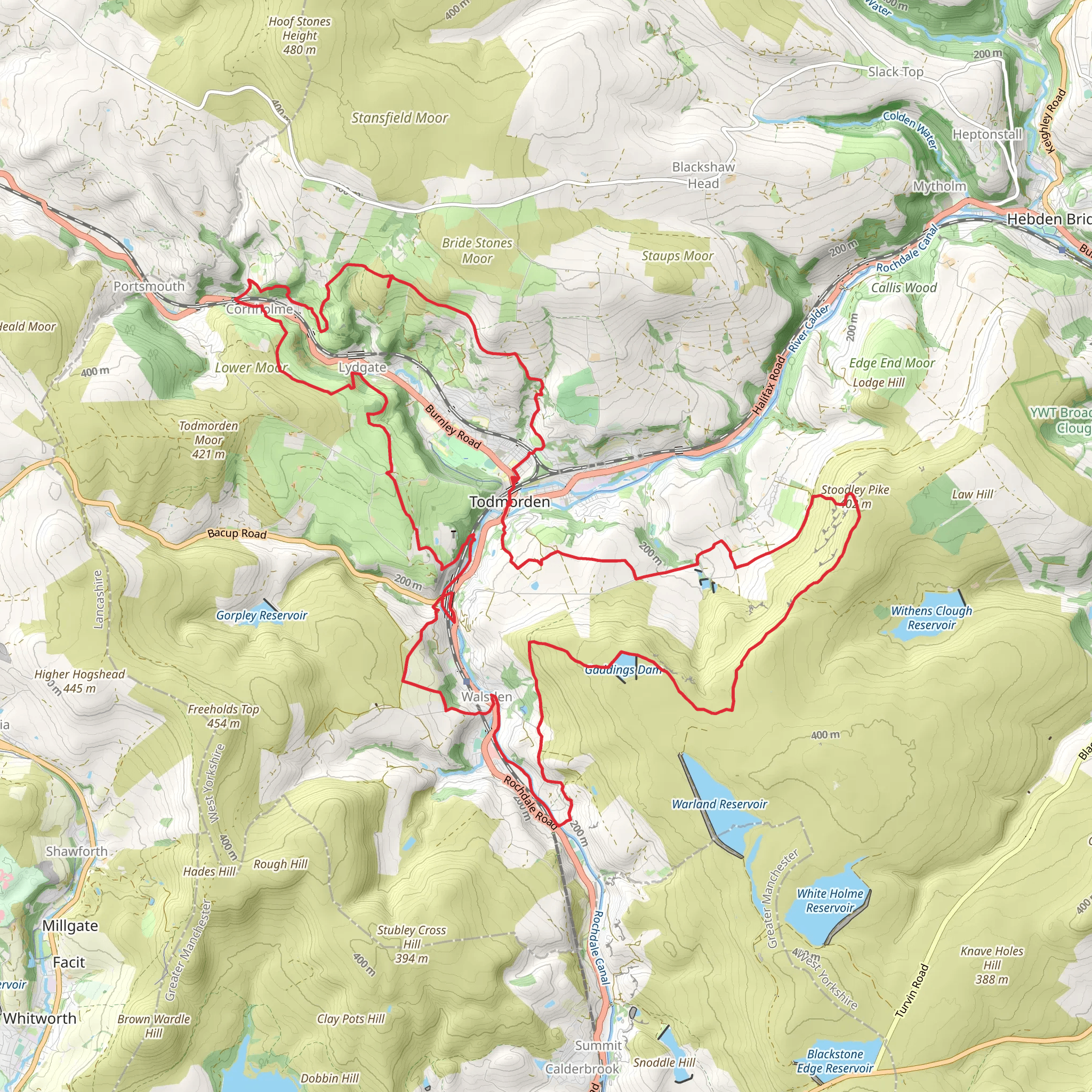 Fielden Trail mobile static map