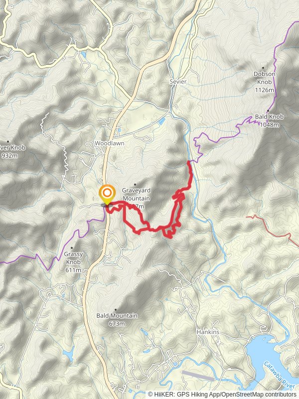 North Fork Catawba River via Mountains-to-Sea Trail and Bald Mountain Road Loop