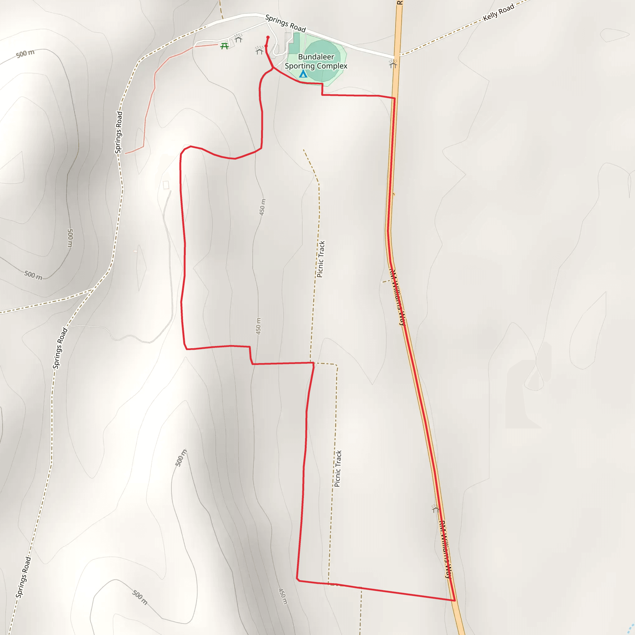 Scenic Trail - Bundaleer Forest Track mobile static map