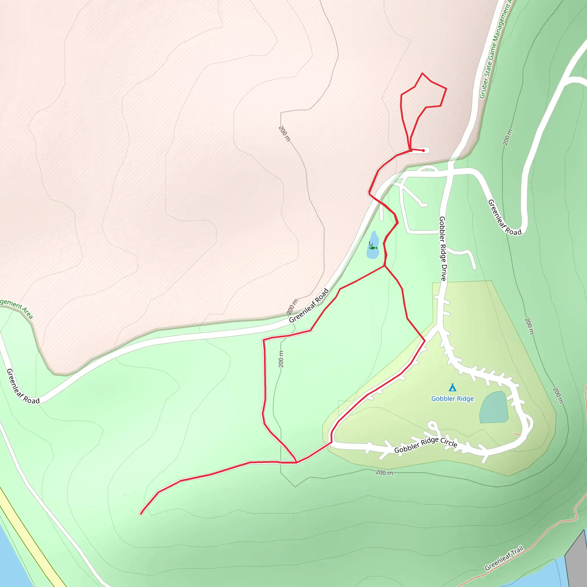 Greenleaf Road Loop mobile static map