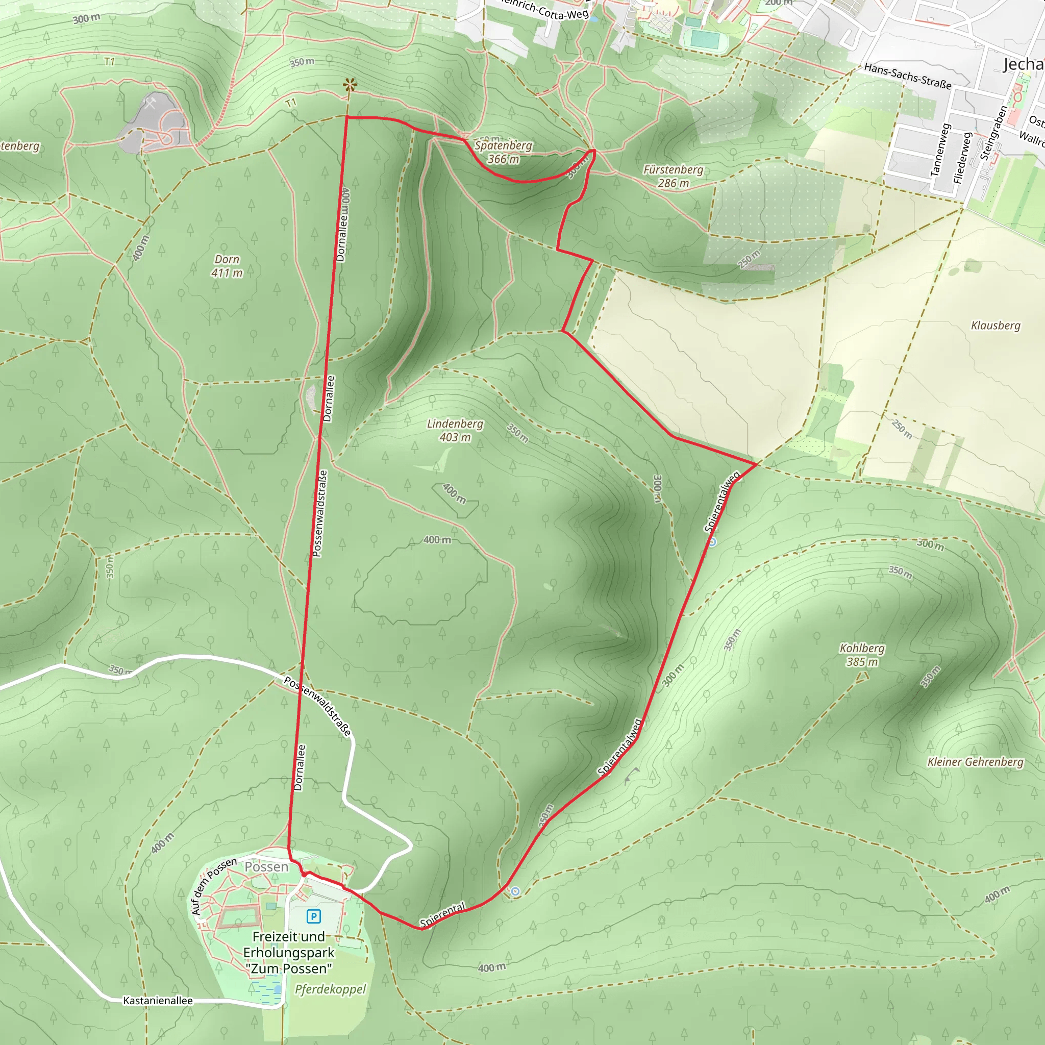 Brunnen Wanderweg mobile static map