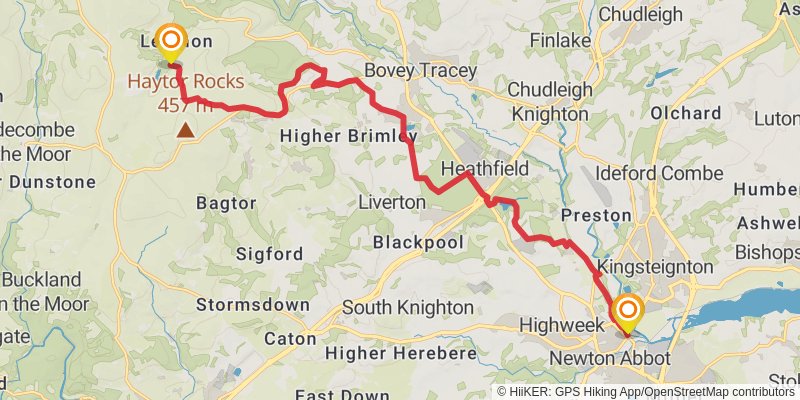 Celtic Way stage 47 Map
