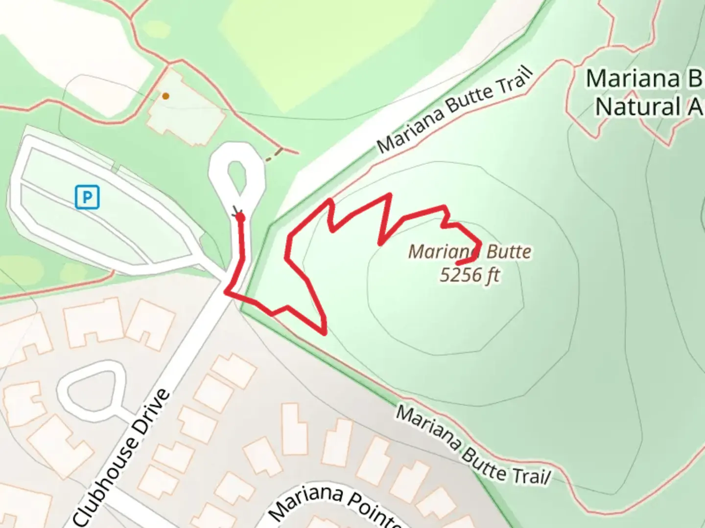 An image depicting the trail Mariana Butte and its surrounding area.
