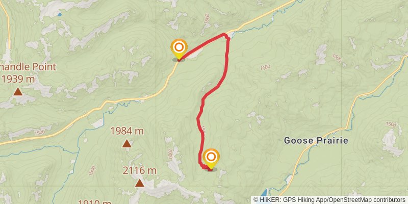 Chinook Pass Loop stage 1 Map