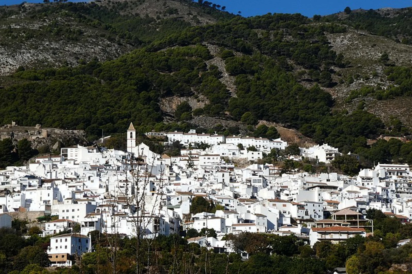 An image depicting the trail Camino de la Dehesa - Fte of the Hornos PR A 270 and its surrounding area.